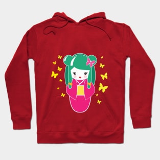 Butterfly Kokeshi Hoodie